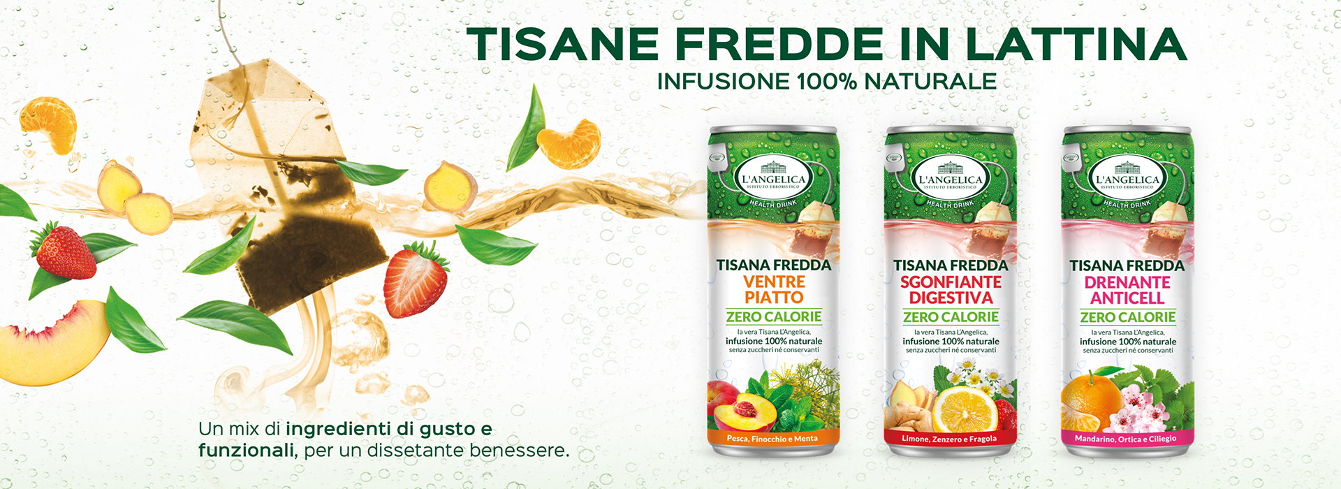 Tisane in Lattina L'Angelica - Tisane Fredde Naturali Senza Zuccheri