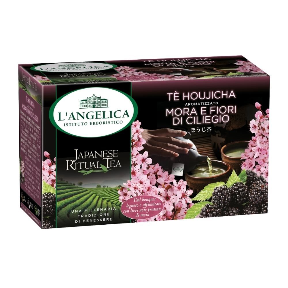 Tè Houjicha L'Angelica - Tè Giapponese alla Mora e Fiori di Ciliegio